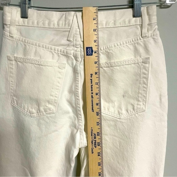 SLVRLAKE London White Destructed Jeans 28 Straight Leg 100% Cotton USA $289 - Picture 10 of 15